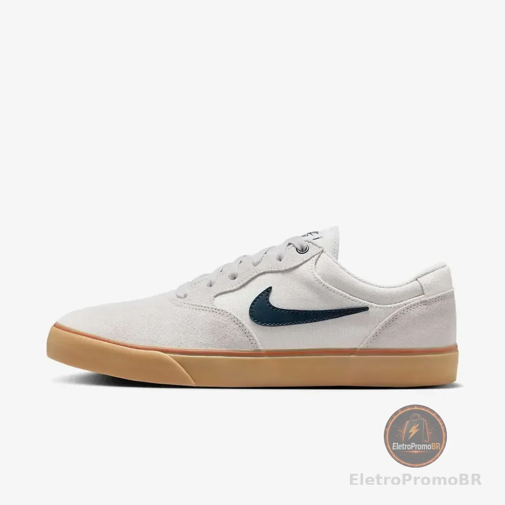Tênis Nike Sb Chron 2 Masculino Cinza/branco 40 Br