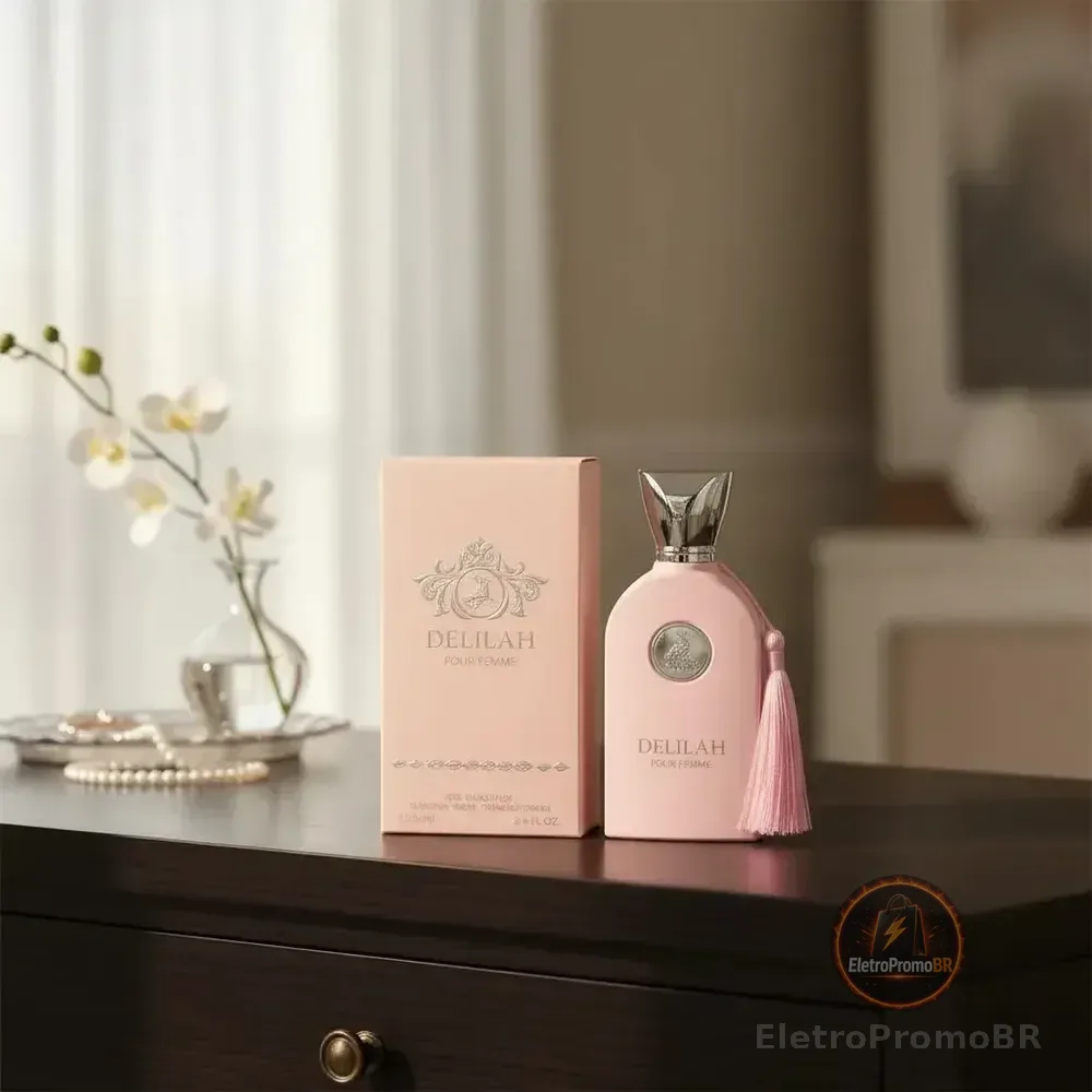 Perfume Árabe Delilah Maison Alhambra Eau De Parfum 100 Ml color rosa