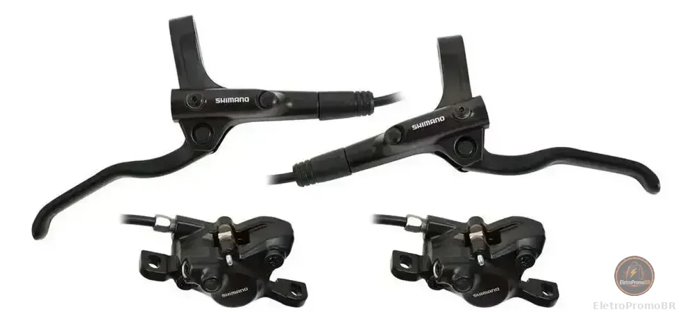 Freio Hidráulico Shimano Altus Mt-200 Preto, (par)
