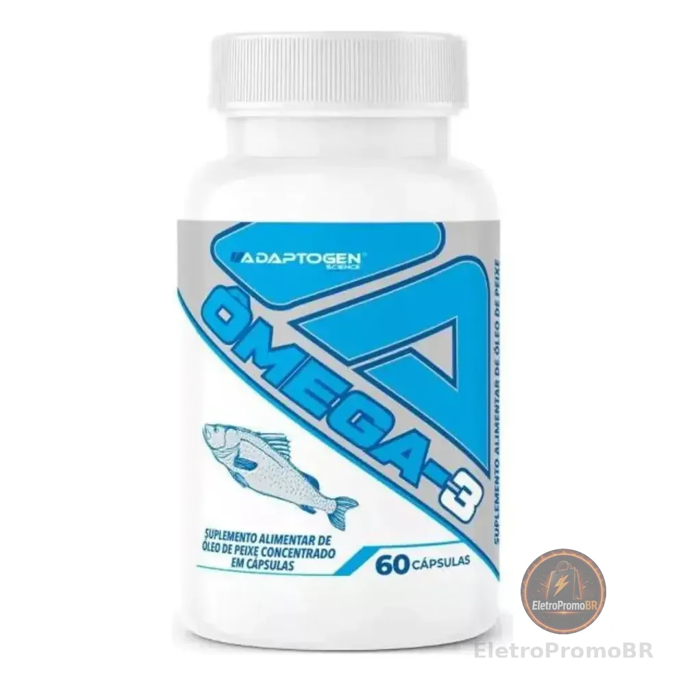 Ômega 3 Epa 660mg Dha 440mg 60 Cápsulas Óleo De Peixe Adaptogen Neutro