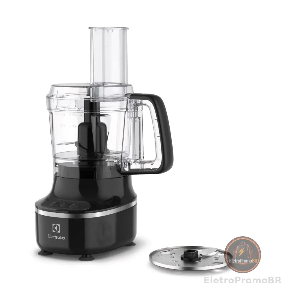 Electrolux Processador de Alimentos Efficient 3 em 1 300W 2 Velocidades + Pulsar Recipiente 710ml Preto EFP500 220V