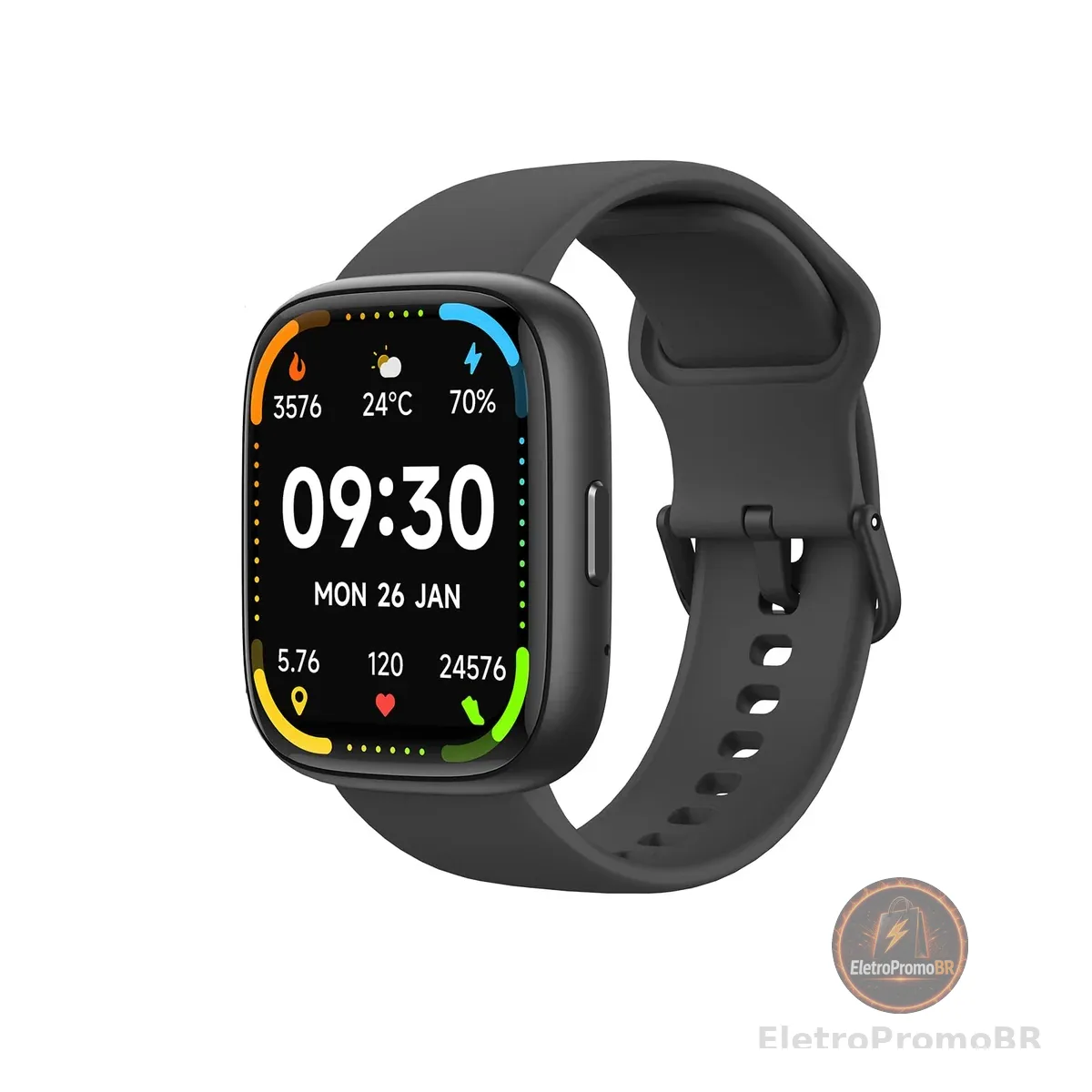 Bettdow SmartWatch, relogio smartwatch com Ecrã tátil e Alexa, à prova d'água IP68, relogio feminino e masculino, com 100+ modo esportivo e recebimento de notificações(preto)