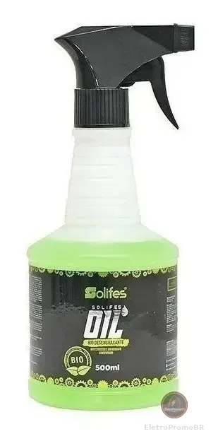 Desengraxante Limpeza Bike Solifes 500ml  C/ Borrifador Verde