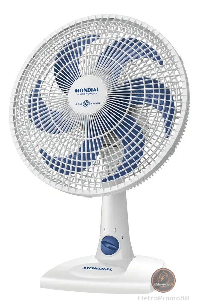 Ventilador de Mesa 30cm Super Power II Mondial NVSP-30-W2