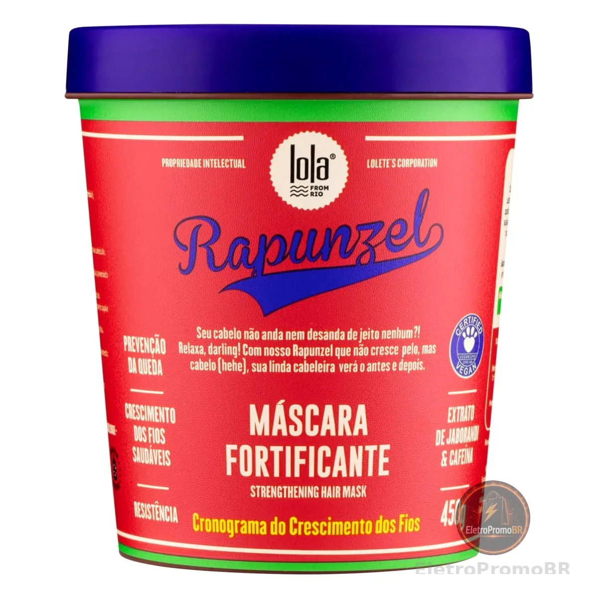 Rapunzel Máscara de Tratamento 450g , Lola Cosmetics