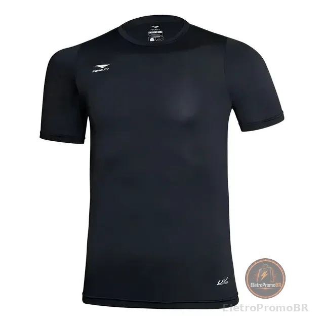 Camisa Térmica Compressão Penalty Matís Manga Curta Preto