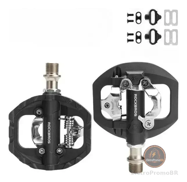 Pedal Clip Duplo Rockbros Para Bicicleta Mtb