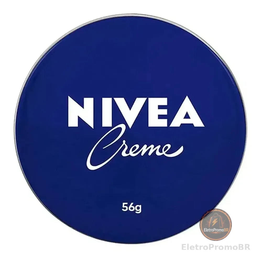 NIVEA Creme Hidratante Lata 56g, Hidratação Profunda 24h, Corporal, Multibenefícios, Todas as Peles