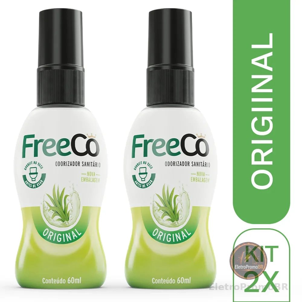 Kit 2 Bloqueadores de Odores Sanitários FreeCô Original – 60ml cada