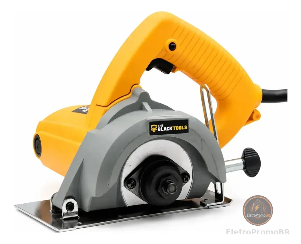 Serra Mármore Concreto Profissional 1200w 4.3/8 Pol BTS1200 The Black Tools Cor Amarelo