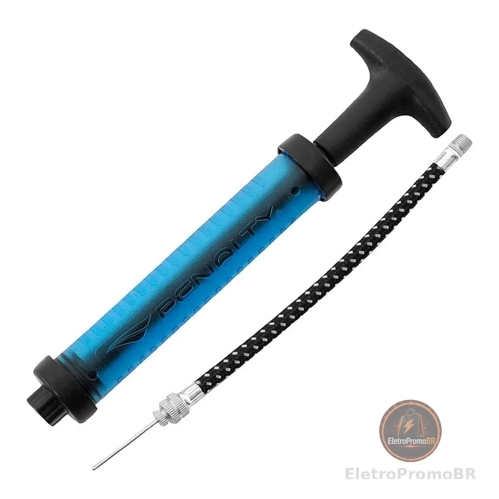 Bomba de Ar Manual Penalty SAC com Agulha, Azul