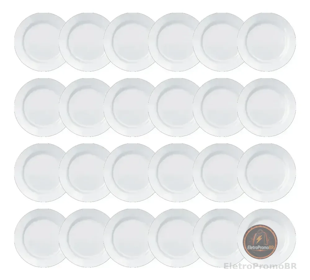 Conjunto Prato Opaline Menu Raso 24pçs