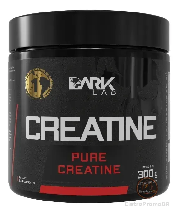 Creatina Monohidratada em Pote 300g 100% Pura Dark Lab