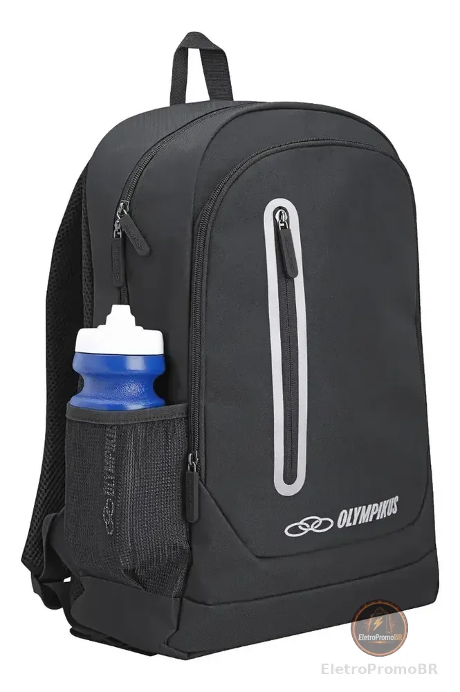 Mochila Braze Olympikus Preto/prata Liso