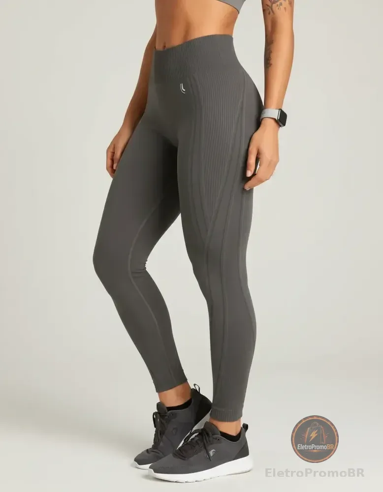 Calça Feminina Legging Lupo Max Fitness Poliamida Premium Grafite M