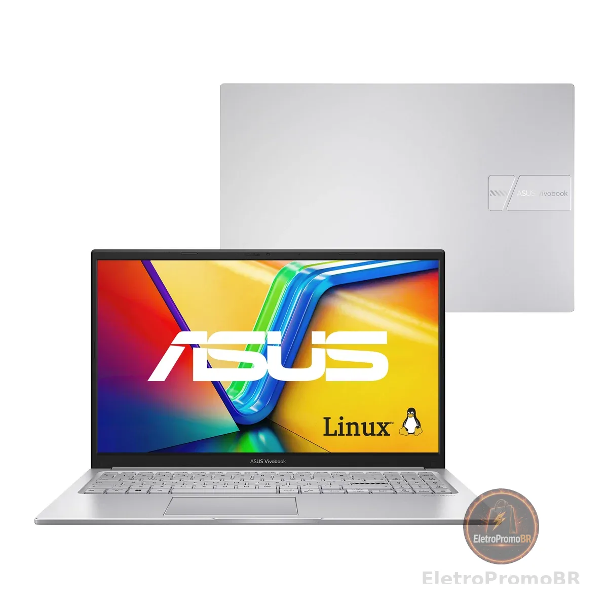 Notebook ASUS Vivobook 15, Intel Core i5, 8 GB, 512 GB SSD, KeepOS, 15.6'' FHD, Cool Silver - X1504VA-NJ1741
