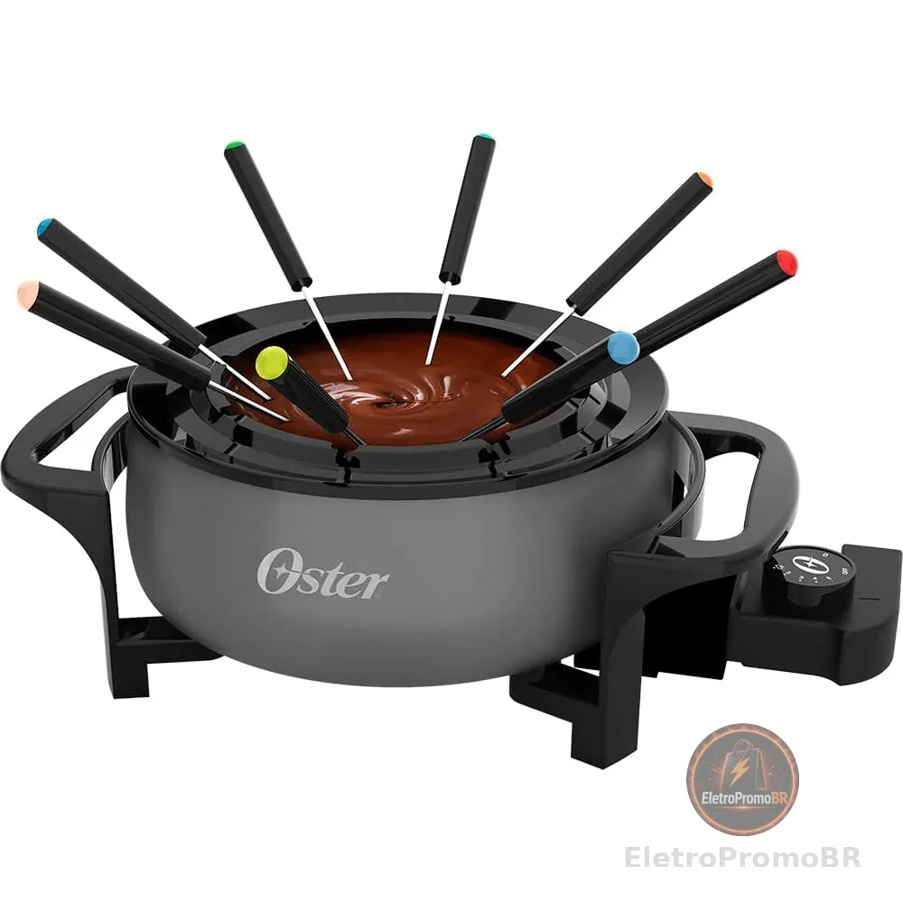 Panela Elétrica Oster, para Fondue, 220V, Cinza, 1000W, OFND100
