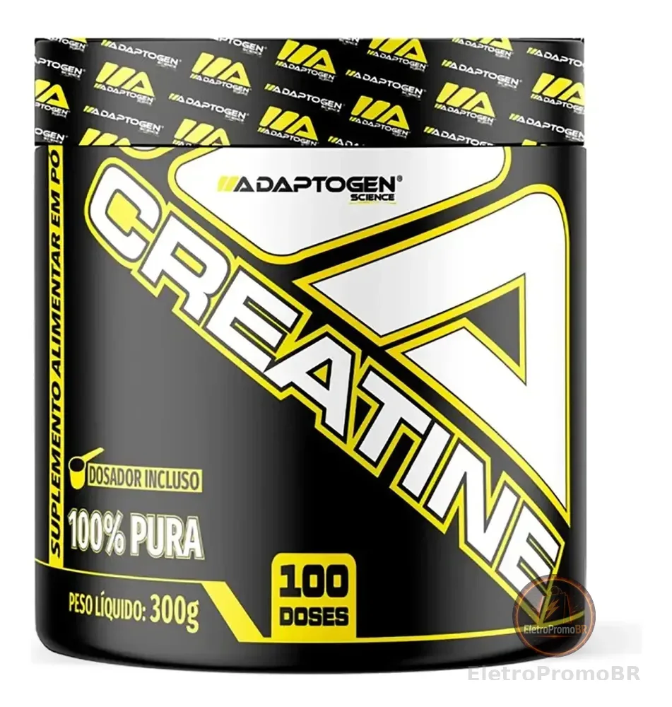 Creatina Platinum 300g Adaptogen Science - 100% Pura Sabor Sem sabor