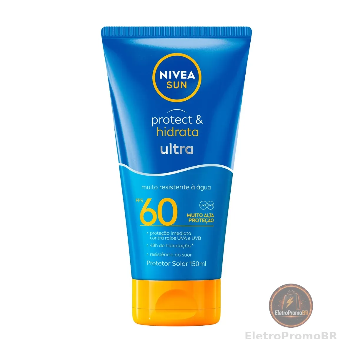 NIVEA SUN Protetor Solar Protect & Hidrata Ultra FPS 60 150ml, Muito Alta Proteção UVA/UVB, Hidratação 48h, Resistente à Água e Suor