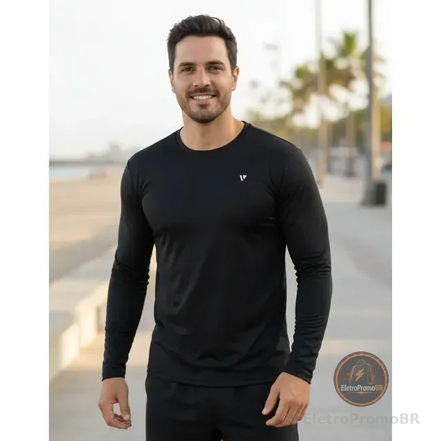 Camisa Térmica Voker Segunda Pele Proteção Solar Uv Dry Fit