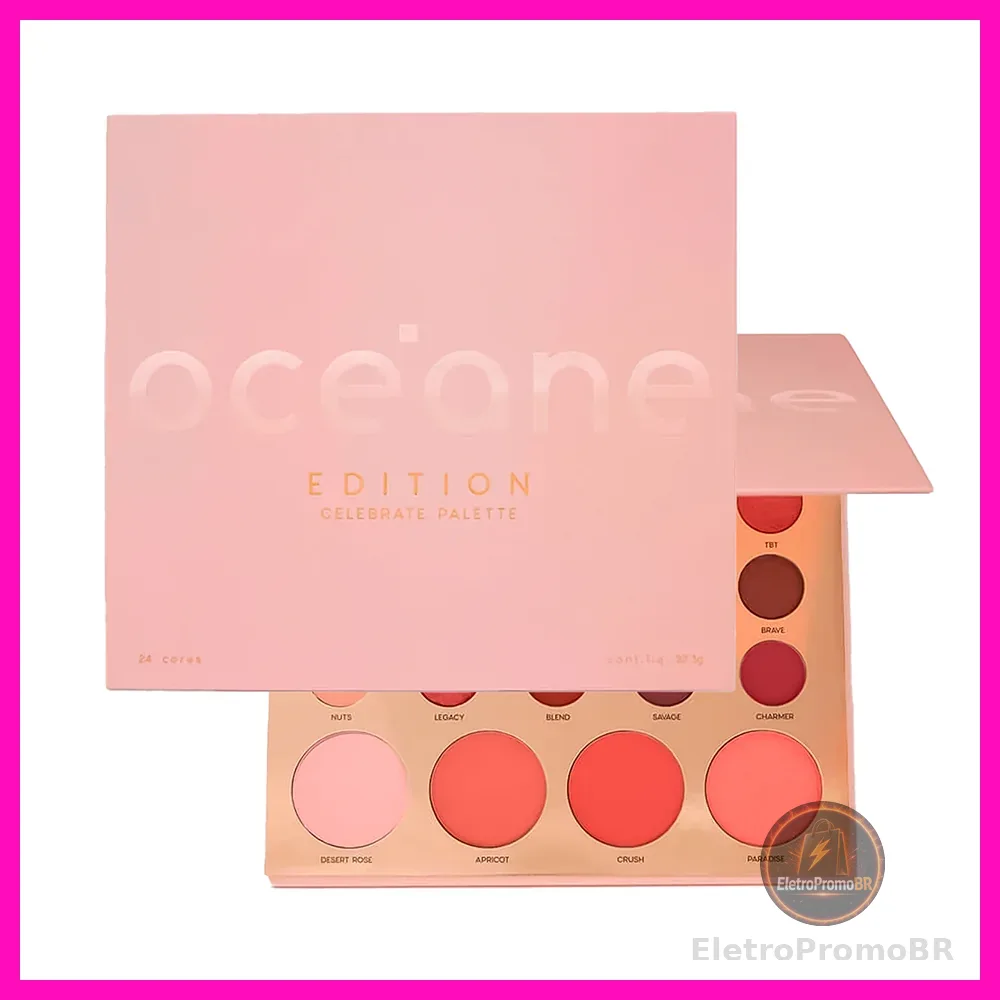 Océane Edition Celebrate Palette 24 Cores (Paleta de Sombras Com Tons Versáteis e Modernos)