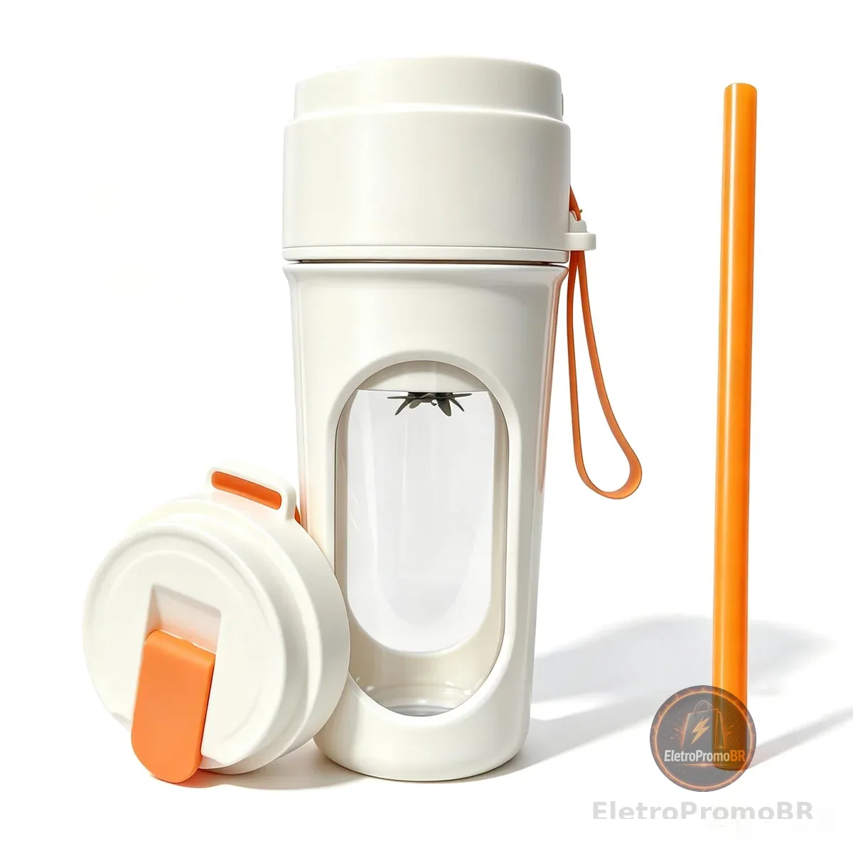 Espremedor Elétrico Portátil, Liquidificador para Viagem, Ideal para Smoothies e Sucos, Viagens, Esportes, Camping e Atividades Físicas