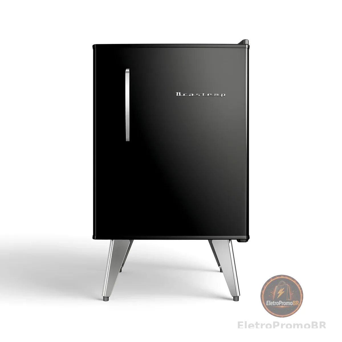 Frigobar Brastemp Retrô 76 Litros Classic Black - BRA08ME (110, Volts)