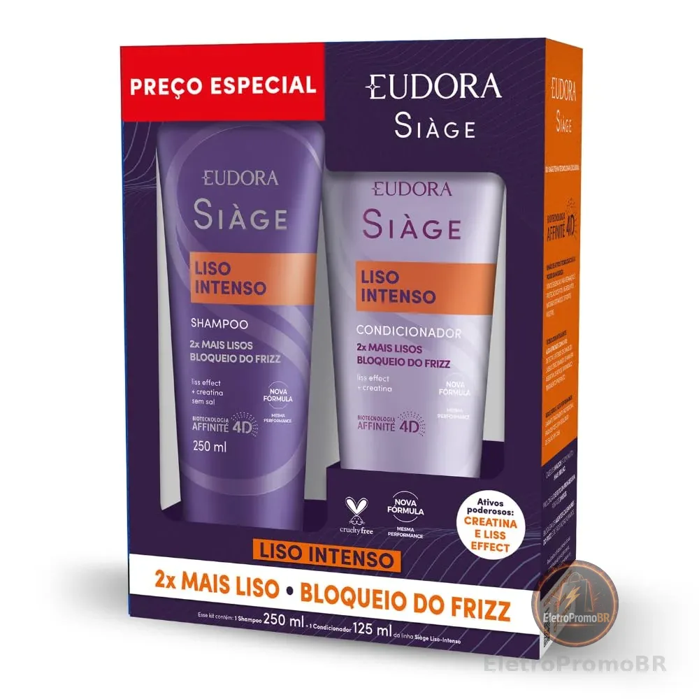 EUDORA SIÀGE PROMOPACK SHAMP/COND LISO INTENSO