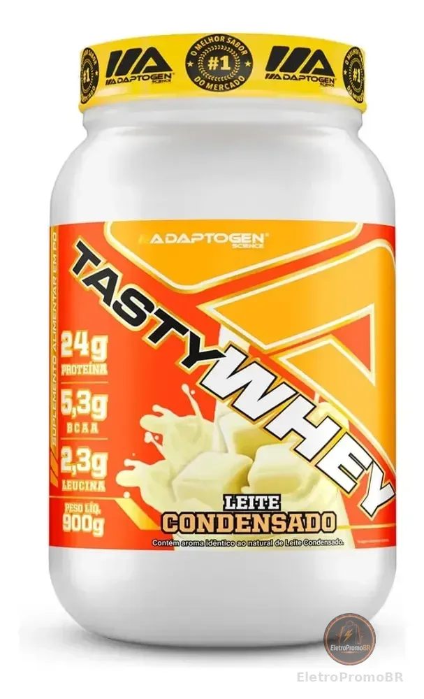 Tasty Whey 3w Protein Adaptogen Pote 900g Leite Condensado Leite Condensado