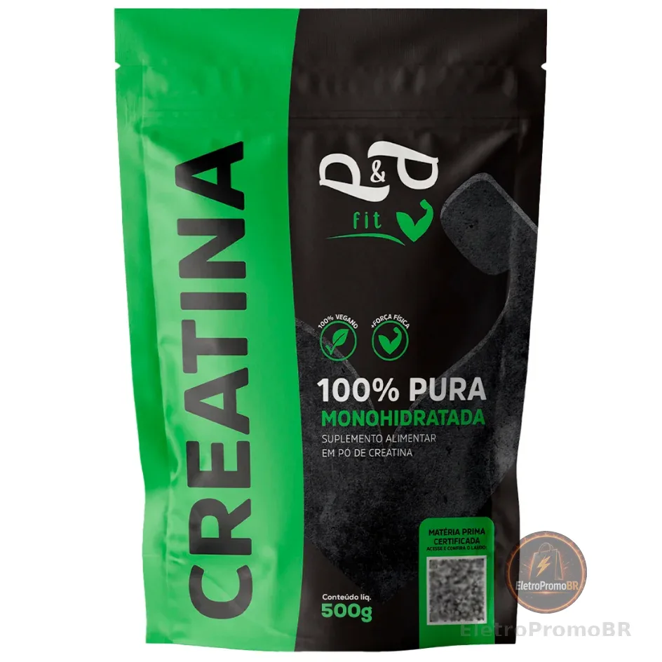 Creatina 500g 100% Pura Monohidratada - P&P FIT