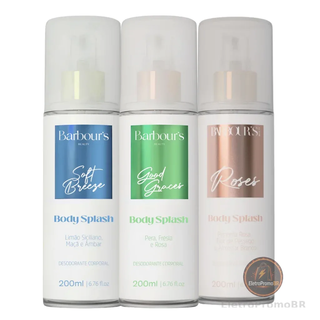 Kit 3 Body Splash Good Graces Soft Breeze Roses 200ml Barbours