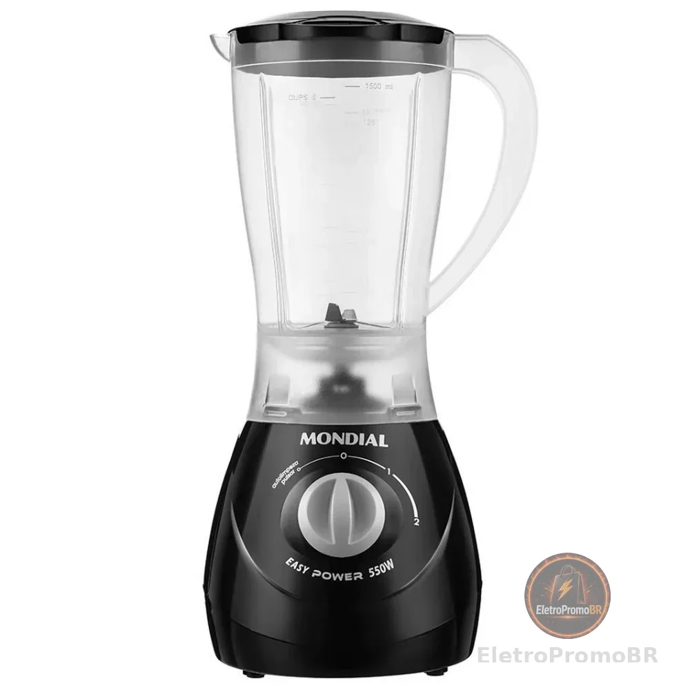 Liquidificador Mondial Power L-550 2 Velocidades e Pulsar 550W