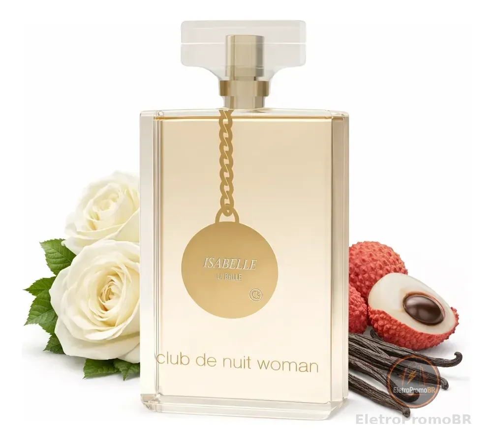 Perfume Arabe Club De Nuit Woman 100ml Isabelle La Belle Floral Frutado Feminino