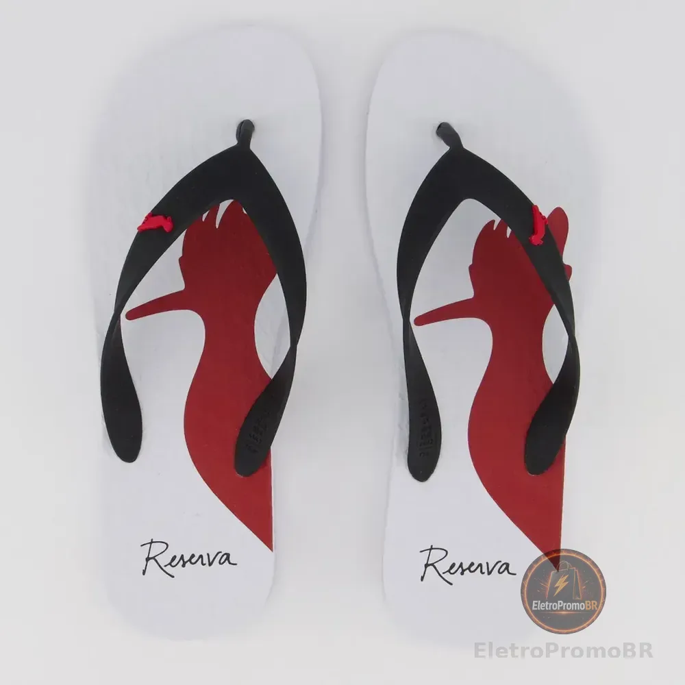 Chinelo Branco E Preto Reserva Rsvgo Branco - 41.42 Br
