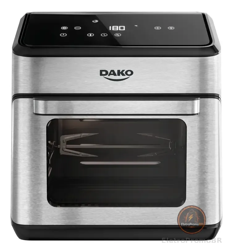 Fritadeira Air Fryer Oven Dako Grandes Apetites 12 L Cor Preto