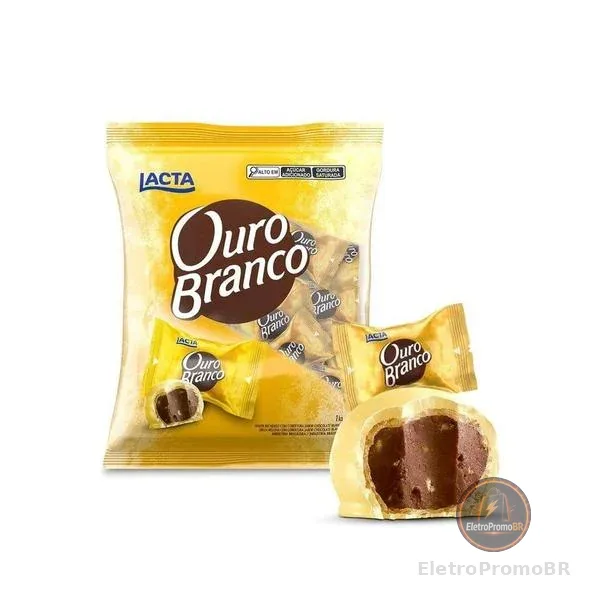 Bombom Ouro Branco Recheado 1kg Lacta