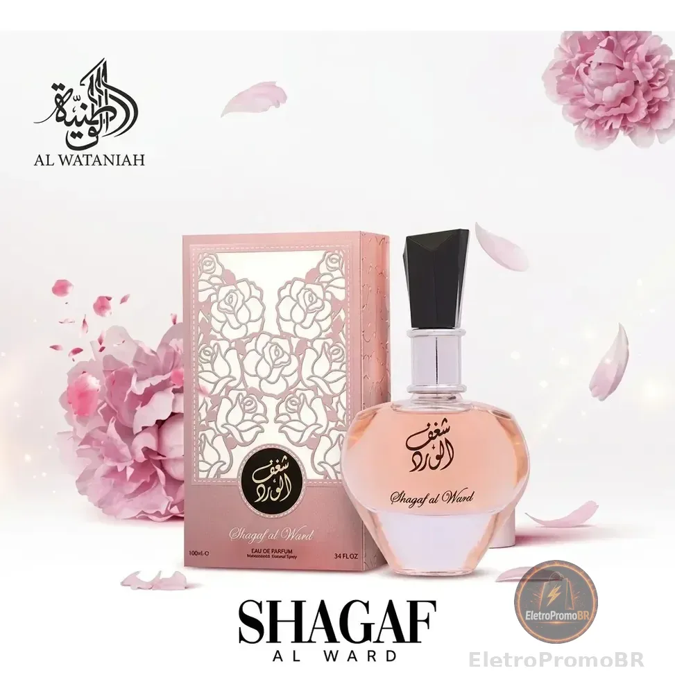 Perfume Árabe Shagaf Al Ward Al Wataniah 100ml