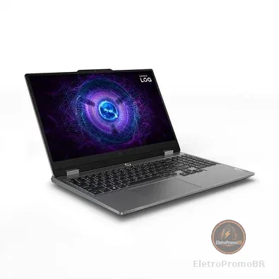 Notebook Gamer Lenovo LOQ 15IRX9, 15.6" Full HD 144Hz, Intel Core i5-13450HX, 16GB, 512GB SSD, NVIDIA RTX 4050, Linux - 83KHS00300