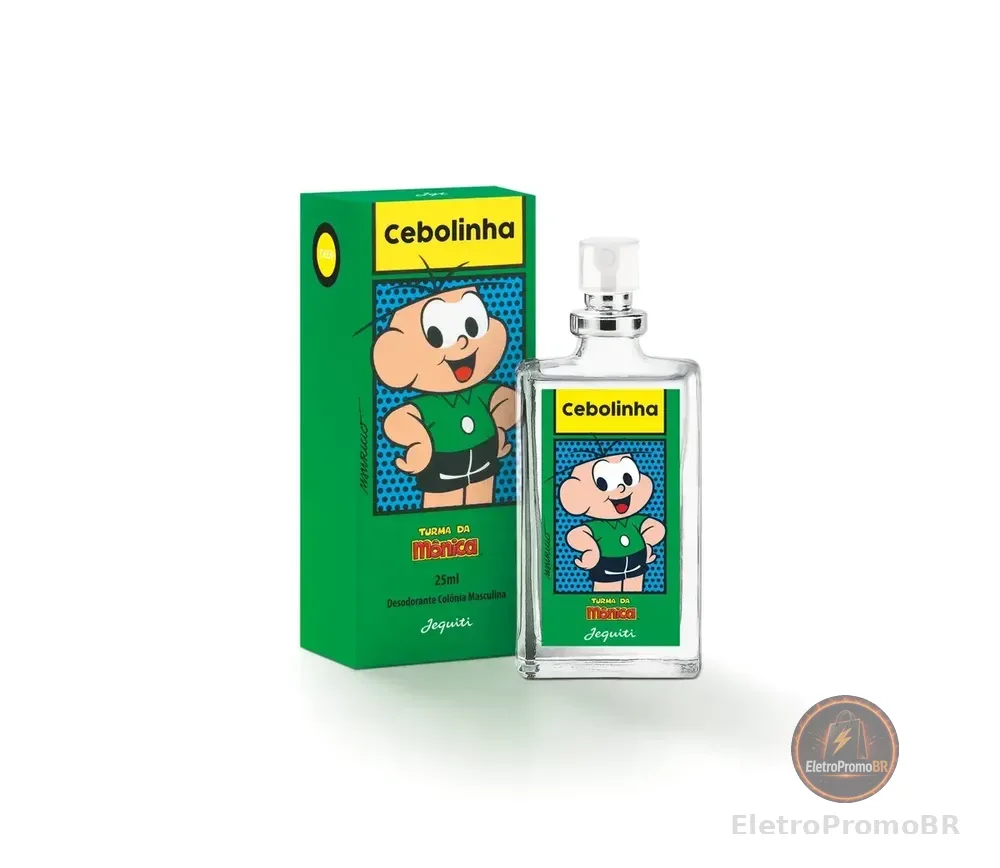 Perfumes Colônia Miniatura Cebolinha Turma Da Mônica Jequiti 25ml - Frasco de vidro