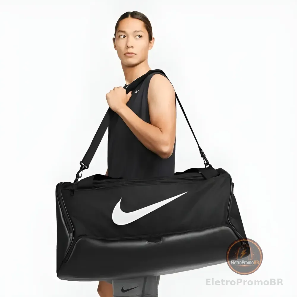 Bolsa Nike Brasilia 9.5 Unissex Cor Preto
