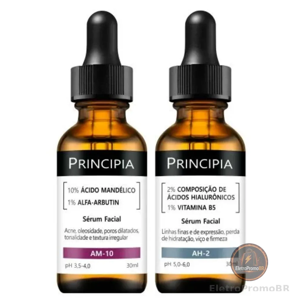 Kit 2 Séruns Principia Mandélico + Hialurônicos