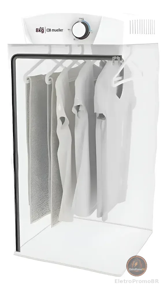 Secadora De Roupas Sun De Parede 8 Kg Branca Mueller 110v Branco 110v