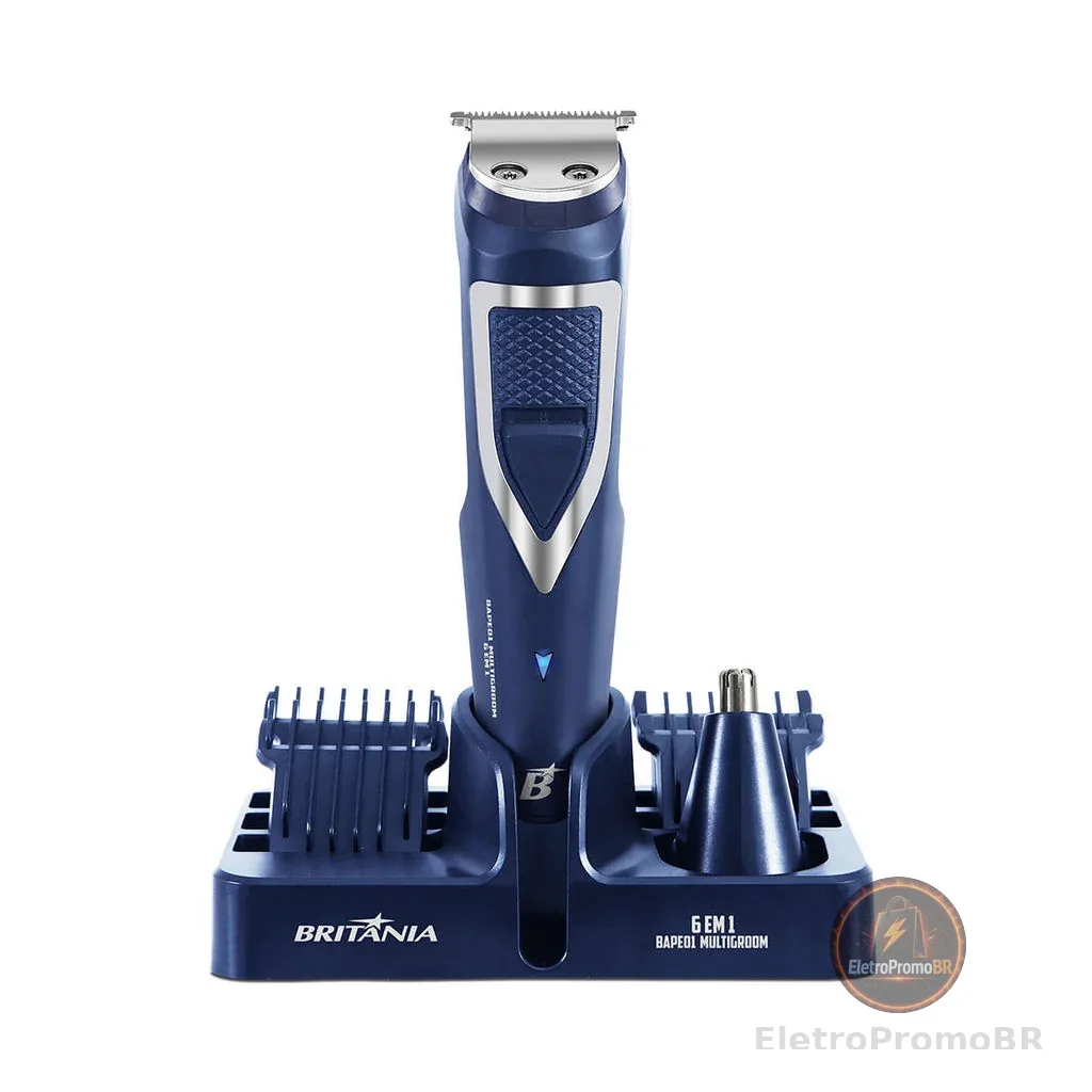 Aparador de Pelos Britânia 6 em 1 BAPE01 Multigroom
