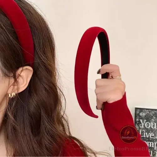 Tiara Faixa de cabelo Elegante francesa com Borda Larga