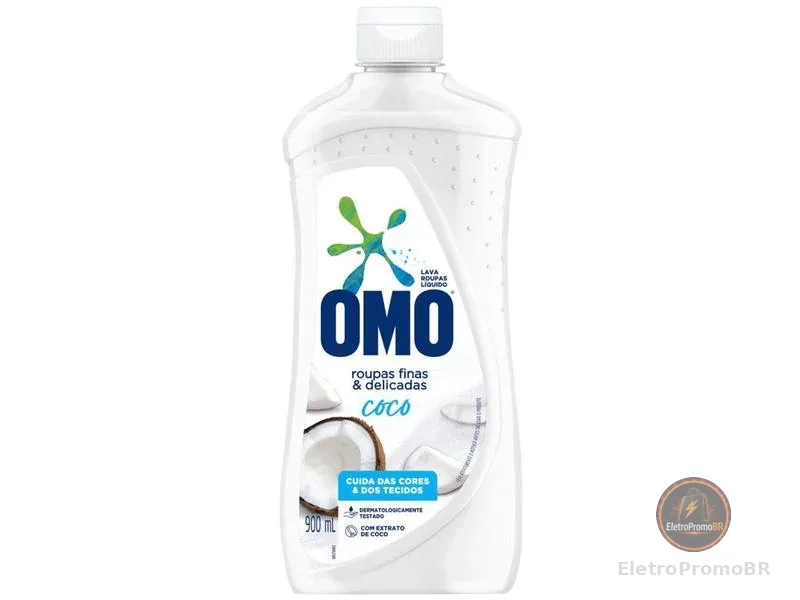 Sabão Líquido Omo Roupas Finas e Delicadas Coco 900ml