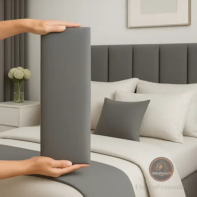 Cabeceira Queen 160cm Cama Box Kit 8 Módulos Adesivo Dubai