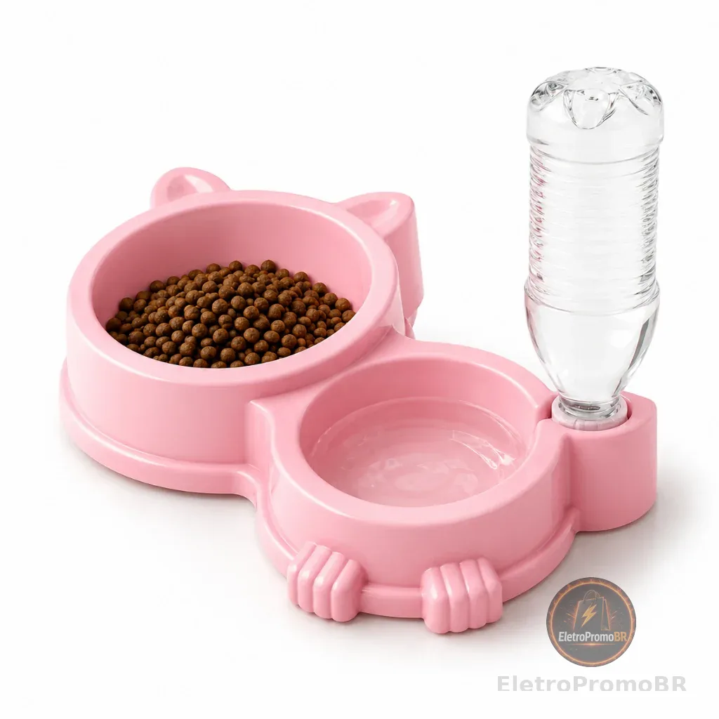 Comedouro Duplo Anti Formiga Pet Bebedouro automático suporte para Garrafa cachorro gato coelho