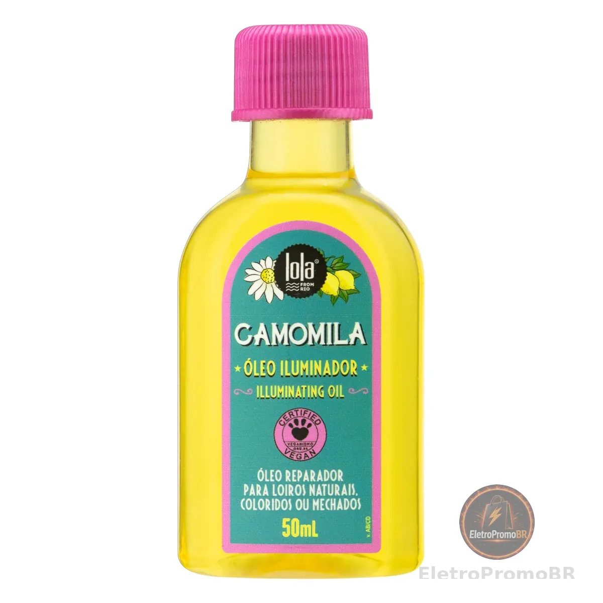 Óleo Iluminador de Camomila 50ml, Lola Cosmetics