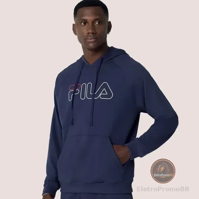 Moletom Fila Original Masculino Com Capuz Letter Outline
