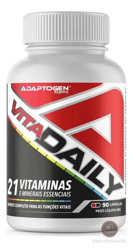 Multivitamínico Adaptogen Vita Daily 90 Cápsulas Veganas Completas